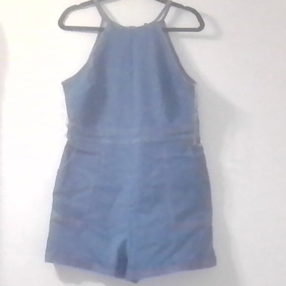 Denim Romper - Picture 1 of 6